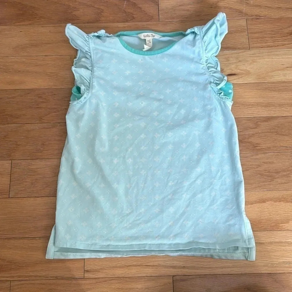 Matilda Jane Girls Let’s Go Together Blue Shirt size 10